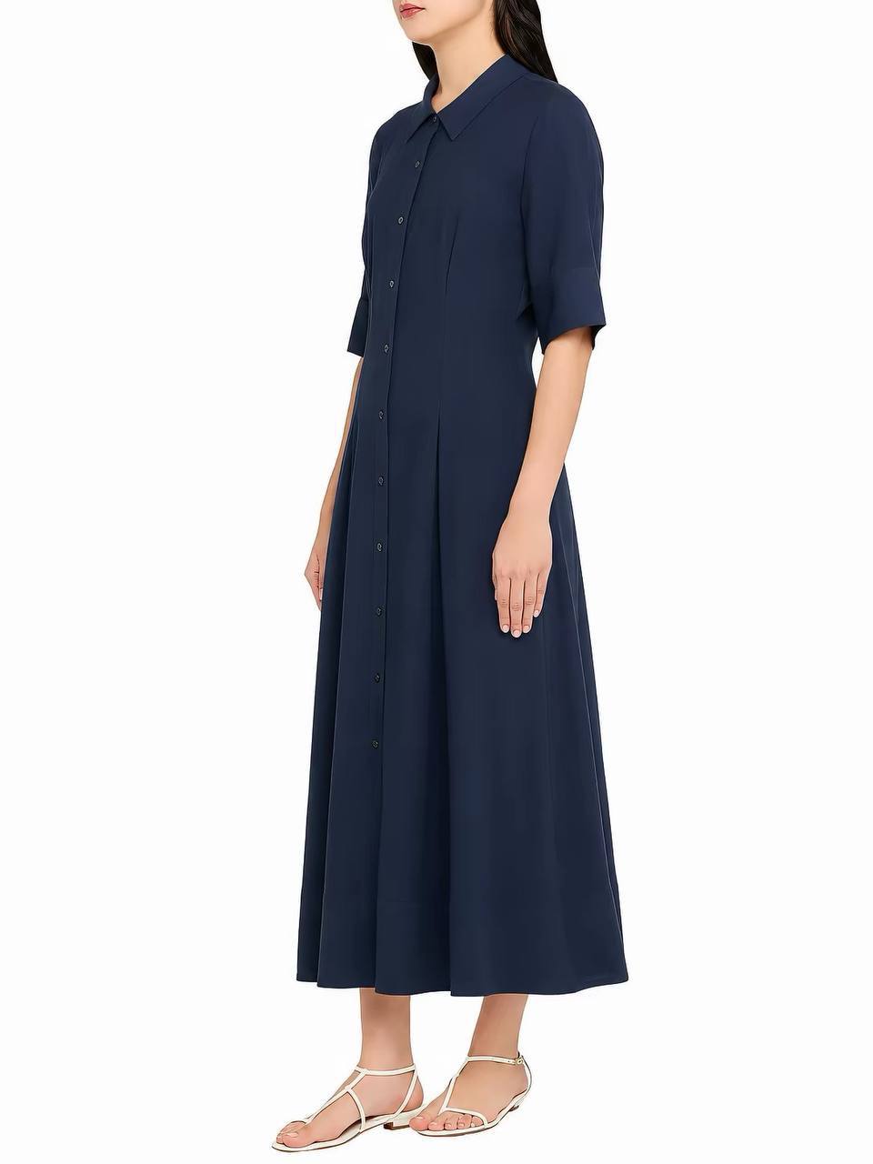 SK Claudine Midi Shirtdress