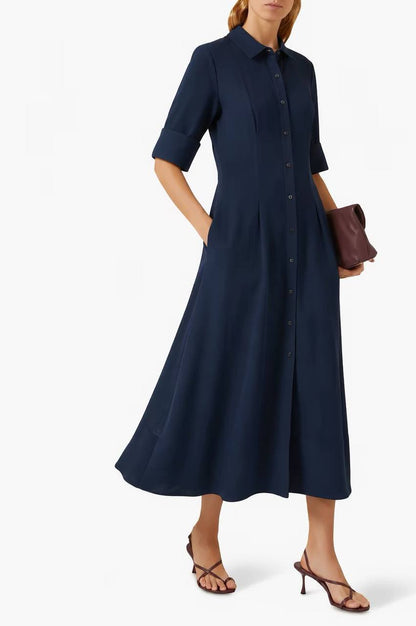 SK Claudine Midi Shirtdress