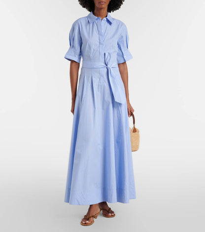 SK Truman Striped Cotton Shirtdress