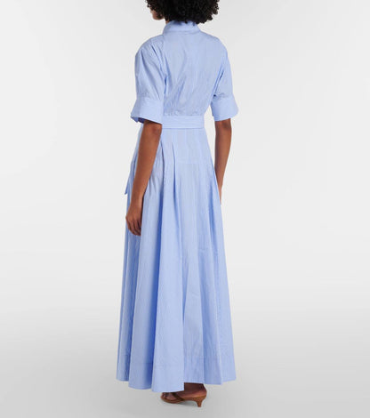 SK Truman Striped Cotton Shirtdress