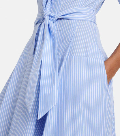 SK Truman Striped Cotton Shirtdress