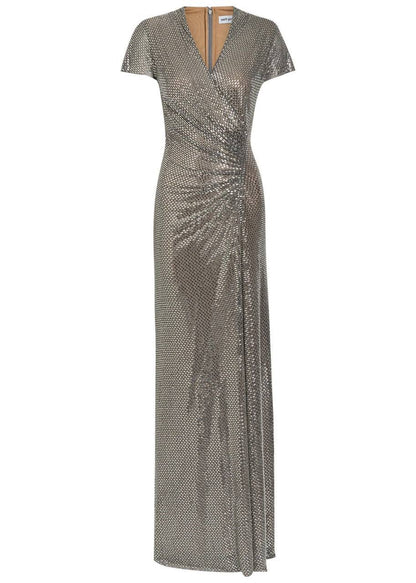 SP Silver Sequin Evening Gown