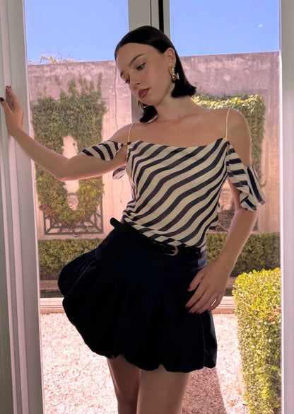 SP Stripe Georgette Top