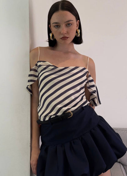 SP Stripe Georgette Top