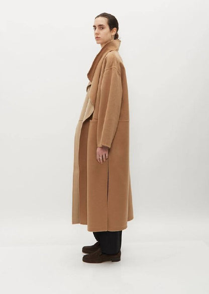 TOT Two-Tone Signature Wool Cashmere Coat