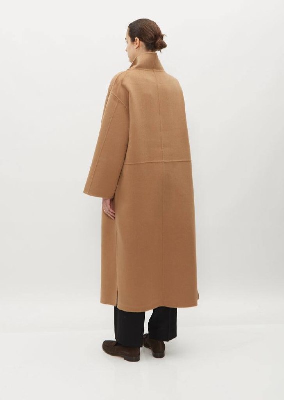TOT Two-Tone Signature Wool Cashmere Coat