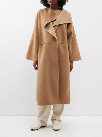 TOT Two-Tone Signature Wool Cashmere Coat