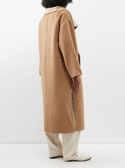 TOT Two-Tone Signature Wool Cashmere Coat
