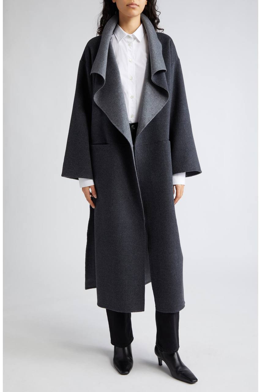 TOT Two-Tone Signature Wool Cashmere Coat