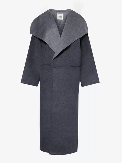 TOT Two-Tone Signature Wool Cashmere Coat