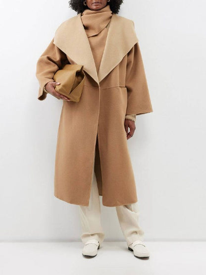 TOT Two-Tone Signature Wool Cashmere Coat