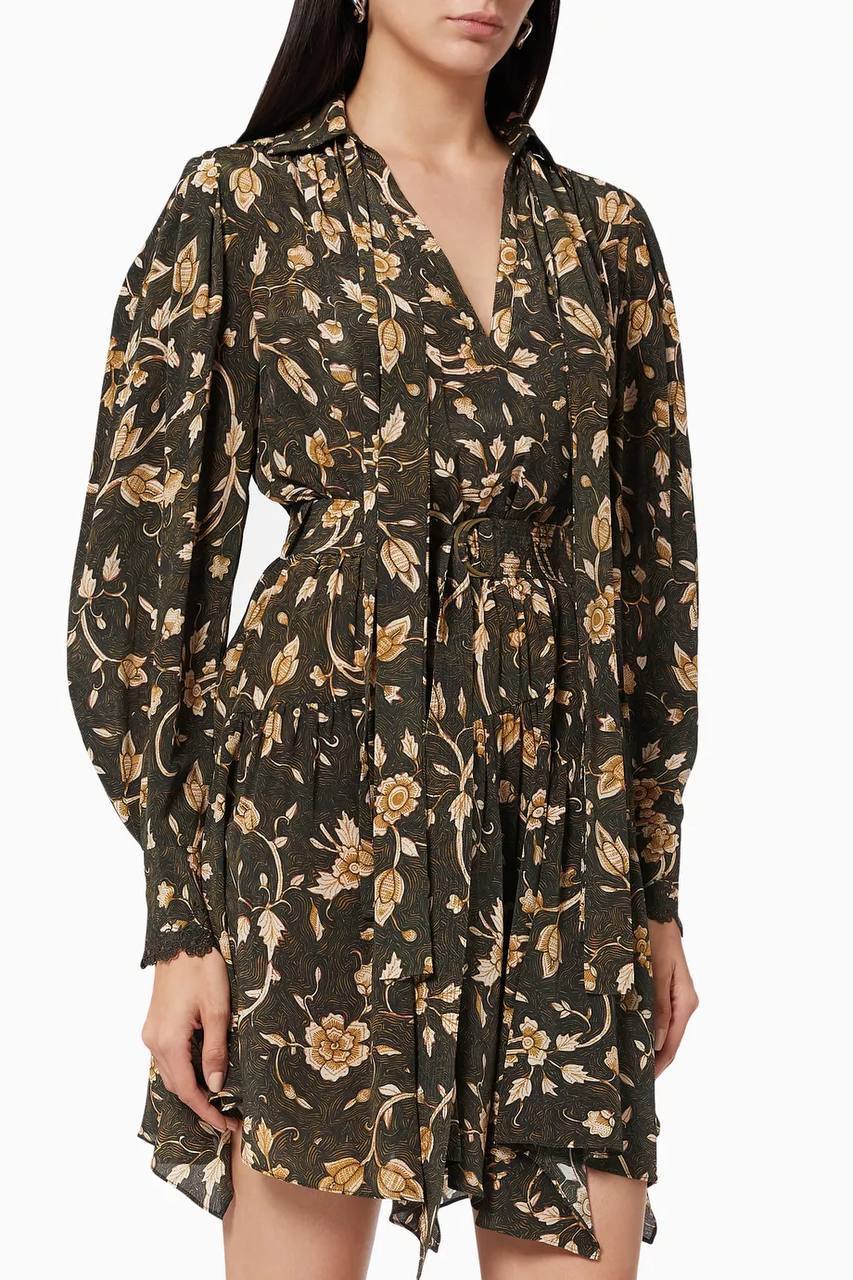 UJ Emmeline Dress in Floral Crepe de Chine