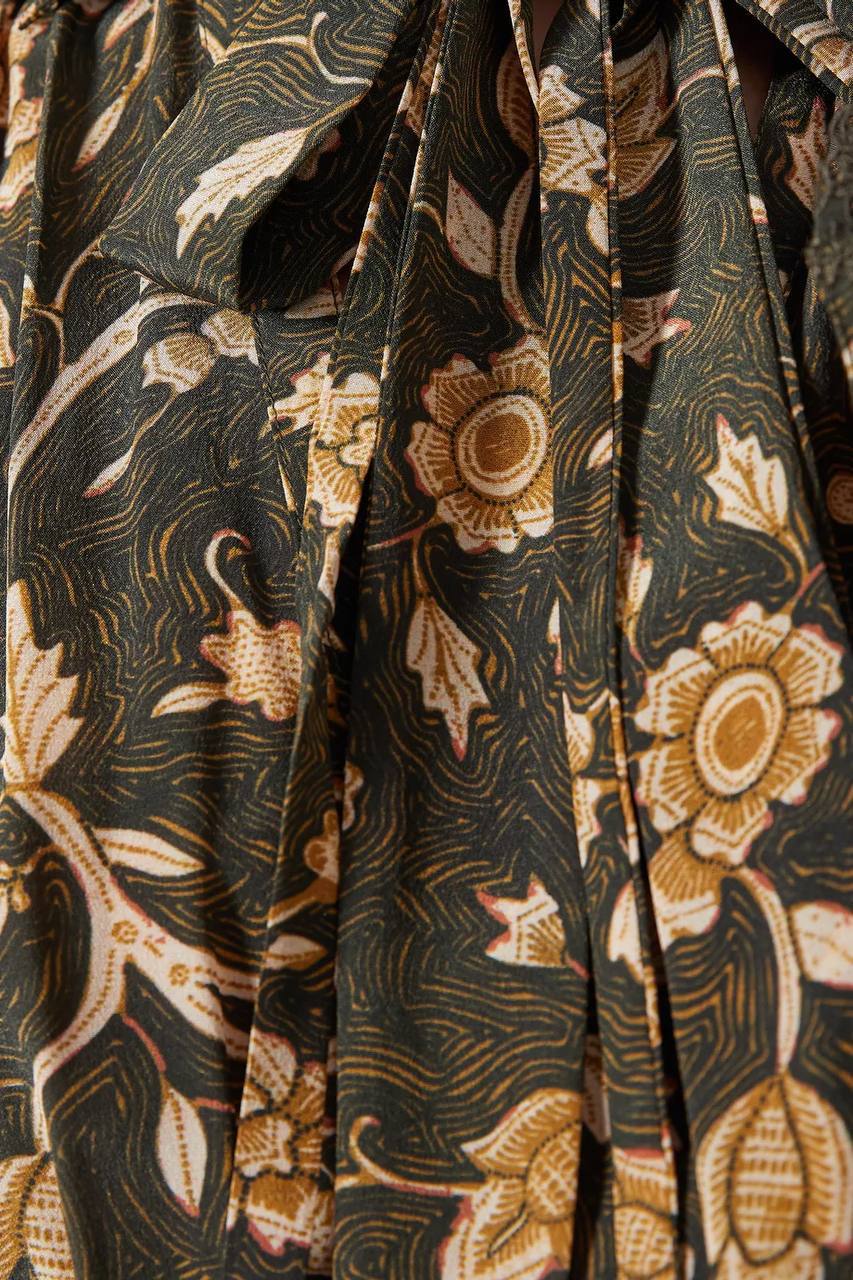UJ Emmeline Dress in Floral Crepe de Chine