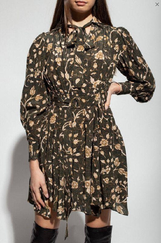 UJ Emmeline Dress in Floral Crepe de Chine
