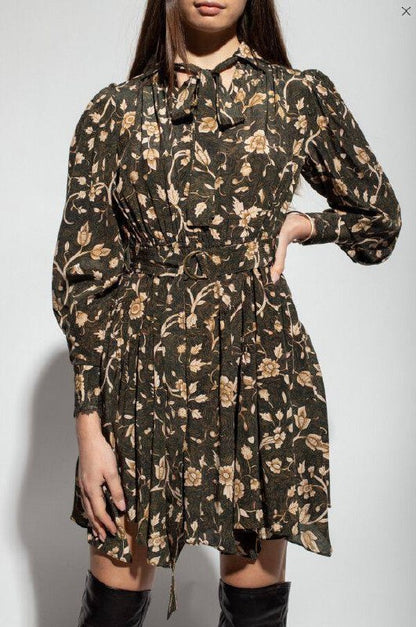UJ Emmeline Dress in Floral Crepe de Chine