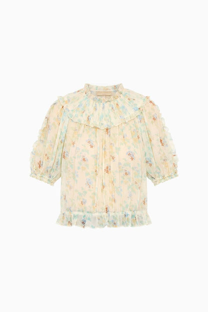 UJ Delfina Silk Long Sleeve Blouse + Solenne Silk Short Sleeve Top